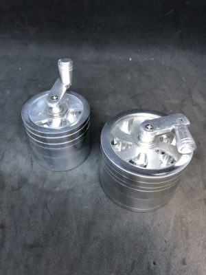 ALM5 Casted Grinder 63mm- $6.75, 50mm- 5.75