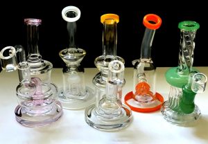 Pack of 5 Assorted Rigs 6" and up - All Come with Quartz Banger ($95 value)
