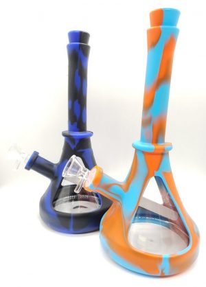 SIL064 10.5" Glass & Silicone Beaker