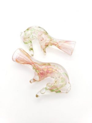 CH073 Fumed Gold Cut Fish Chillum