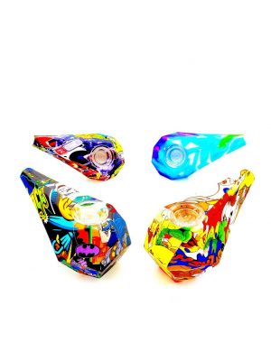 SIL078 Thick Diamond head Handpipe
