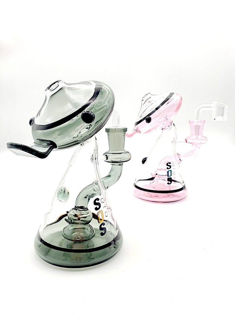 SOS2115 w/banger 6" - SOSGlass - Wholesale Smoking Instruments