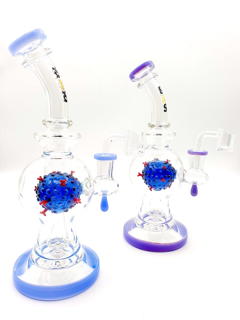 SOS036 w/banger 9.5" - SOSGlass - Wholesale Smoking Instruments