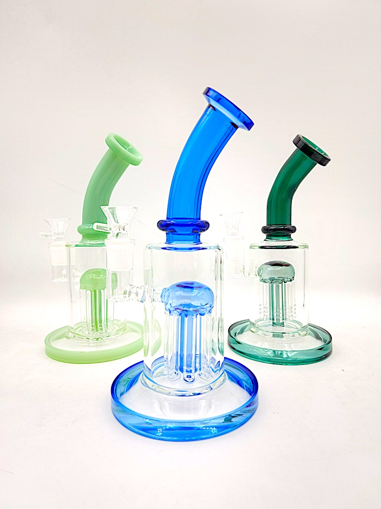 SOS1265 8" Shower Perc - SOSGlass - Wholesale Smoking Instruments