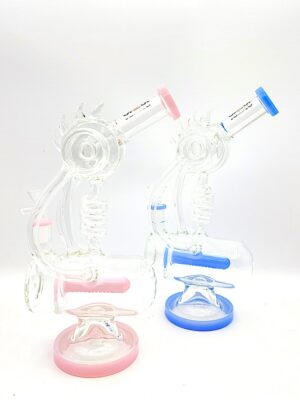 SOS133 12" 800gm swirl mid with cylinder base  *5 COLORS AVAILABLE*