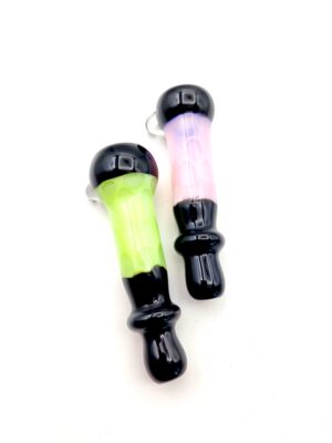 CH208 Premium Black Slim Honeycomb Chillum