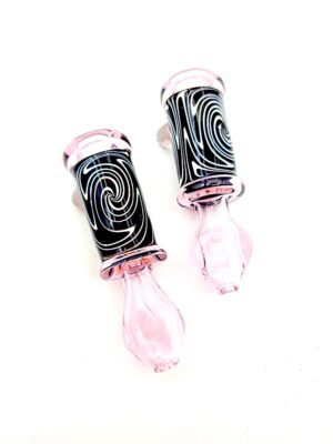 CH207 Pink Tube Reversible Art Chillum Pack of 2